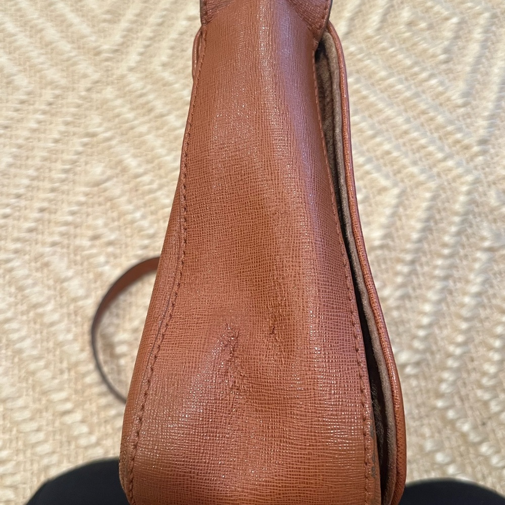 Fendi Cognac Leather Chameleon Satchel Bag - Picture 14 of 16